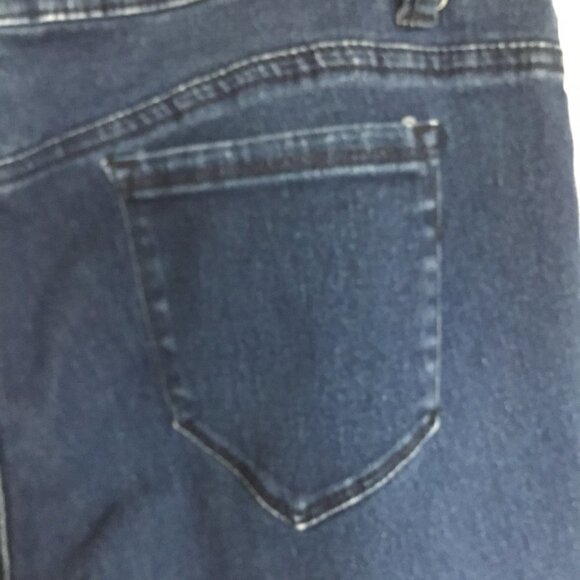 Ag Adriano Goldschmied Jeans Style 50834 Women's Sz 16 Cropped Strech Dark Wash - Picture 4 of 7